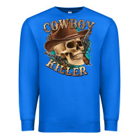 True Royal cowboy killer with skull Premium Sweatshirt - texasbilliewilder