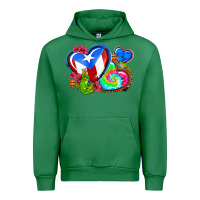 Western Leopard Puerto Rico   Hearts Urban Hoodie | Teevron
