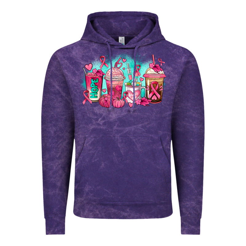 Breast Cancer  Coffee Cups Vintage Hoodie by AdoDesignShop | Teevron