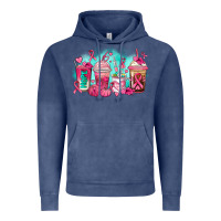Vintage Denim breast cancer  coffee cups Vintage Hoodie - AdoDesignShop