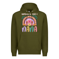 Army Green happiness is being a nana Premium Hoodie - JahusDesignShop