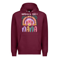 Burgundy happiness is being a nana Premium Hoodie - JahusDesignShop