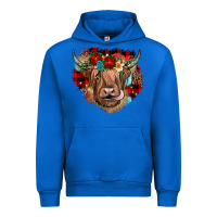 Cobalt christmas cow gemstone Urban Hoodie - JahusDesignShop