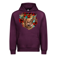 Mauve Wine christmas cow gemstone Urban Hoodie - JahusDesignShop
