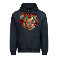 Navy christmas cow gemstone Urban Hoodie - JahusDesignShop