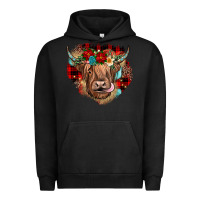 Pigment Black christmas cow gemstone Urban Hoodie - JahusDesignShop