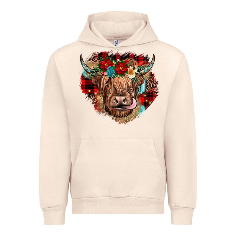 Christmas Cow Gemstone Urban Hoodie by JahusDesignShop | Teevron
