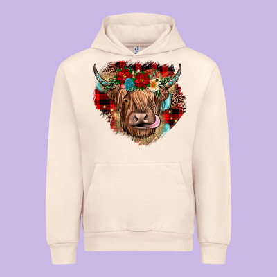 Christmas Cow Gemstone Urban Hoodie Designed By Jahusdesignshop