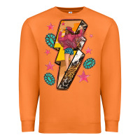 Carrot cowgirl with lightning bolt Premium Sweatshirt - texasbilliewilder