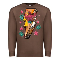 Chestnut cowgirl with lightning bolt Premium Sweatshirt - texasbilliewilder