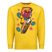 Lemon cowgirl with lightning bolt Premium Sweatshirt - texasbilliewilder