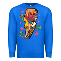 True Royal cowgirl with lightning bolt Premium Sweatshirt - texasbilliewilder