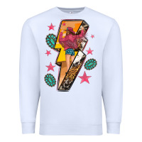 White cowgirl with lightning bolt Premium Sweatshirt - texasbilliewilder