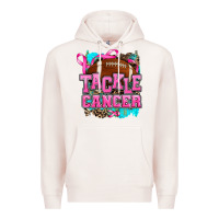 Pale Pink tackle cancer Premium Hoodie - AdoDesignShop