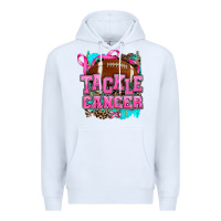 White tackle cancer Premium Hoodie - AdoDesignShop