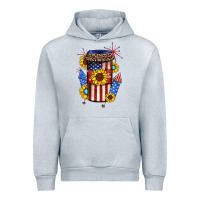 Heather Grey 4th of july coffee cup Urban Hoodie - JahusDesignShop