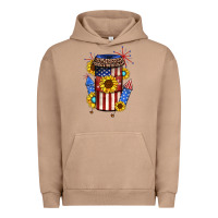 Pigment Burro 4th of july coffee cup Urban Hoodie - JahusDesignShop