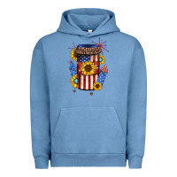 Pigment Pebble Blue 4th of july coffee cup Urban Hoodie - JahusDesignShop