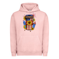 Pigment Salmon 4th of july coffee cup Urban Hoodie - JahusDesignShop