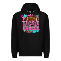 Black tackle cancer Premium Hoodie - AdoDesignShop