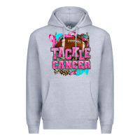 Heather Grey tackle cancer Premium Hoodie - AdoDesignShop