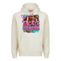 Oatmeal Heather tackle cancer Premium Hoodie - AdoDesignShop