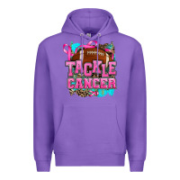 Purple tackle cancer Premium Hoodie - AdoDesignShop