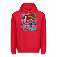 Red tackle cancer Premium Hoodie - AdoDesignShop