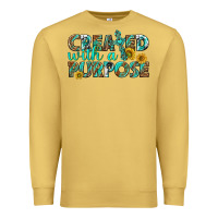 Antique Gold created with a purpose Premium Sweatshirt - texasbilliewilder