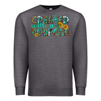 Charcoal Heather created with a purpose Premium Sweatshirt - texasbilliewilder