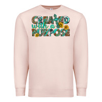 Pale Pink created with a purpose Premium Sweatshirt - texasbilliewilder