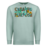 Seafoam created with a purpose Premium Sweatshirt - texasbilliewilder