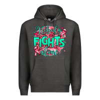 Charcoal Heather nobody fights alone Premium Hoodie - AdoDesignShop