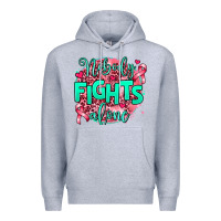 Heather Grey nobody fights alone Premium Hoodie - AdoDesignShop