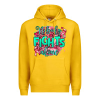 Lemon nobody fights alone Premium Hoodie - AdoDesignShop