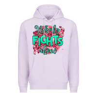 Lilac nobody fights alone Premium Hoodie - AdoDesignShop