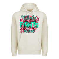 Oatmeal Heather nobody fights alone Premium Hoodie - AdoDesignShop