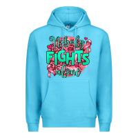 Ocean Blue nobody fights alone Premium Hoodie - AdoDesignShop