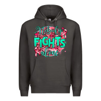 Smoke nobody fights alone Premium Hoodie - AdoDesignShop