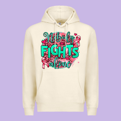 Nobody Fights Alone Premium Hoodie Designed By Adodesignshop