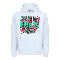 White nobody fights alone Premium Hoodie - AdoDesignShop