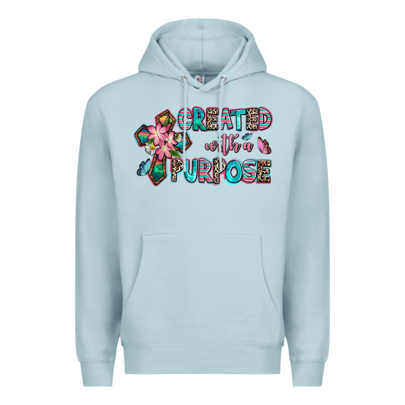 Created With A Purpose Premium Hoodie by AdoDesignShop | Teevron