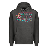 Charcoal Heather created with a purpose Premium Hoodie - AdoDesignShop