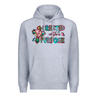 Heather Grey created with a purpose Premium Hoodie - AdoDesignShop