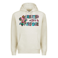 Oatmeal Heather created with a purpose Premium Hoodie - AdoDesignShop