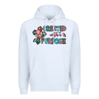 White created with a purpose Premium Hoodie - AdoDesignShop