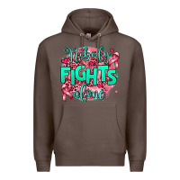 Coffee nobody fights alone Premium Hoodie - AdoDesignShop