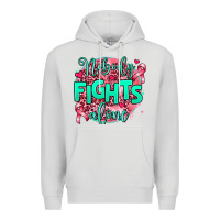 Dove Grey nobody fights alone Premium Hoodie - AdoDesignShop