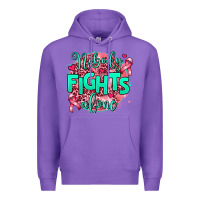 Purple nobody fights alone Premium Hoodie - AdoDesignShop