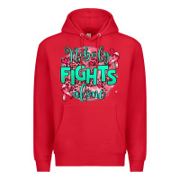 Red nobody fights alone Premium Hoodie - AdoDesignShop